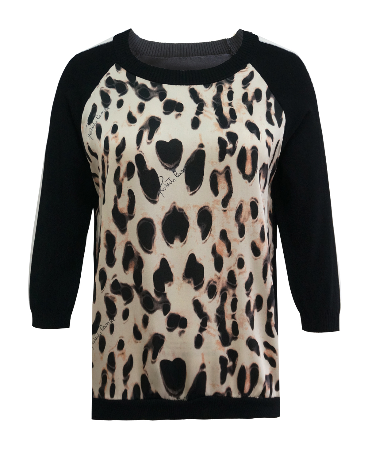 LOSRLY Womens Turtleneck Long Sleeve Leopard Printed Chunky Knit Pullover Sweater Tops